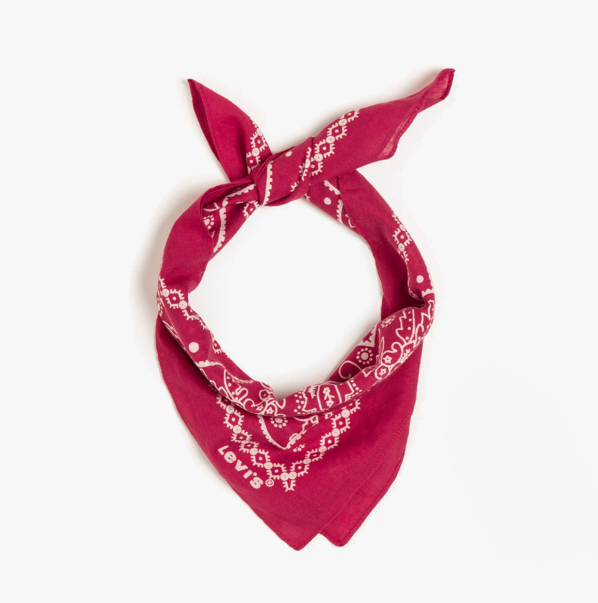 Levi's PAISLEY BANDANA Mens Scarf Red