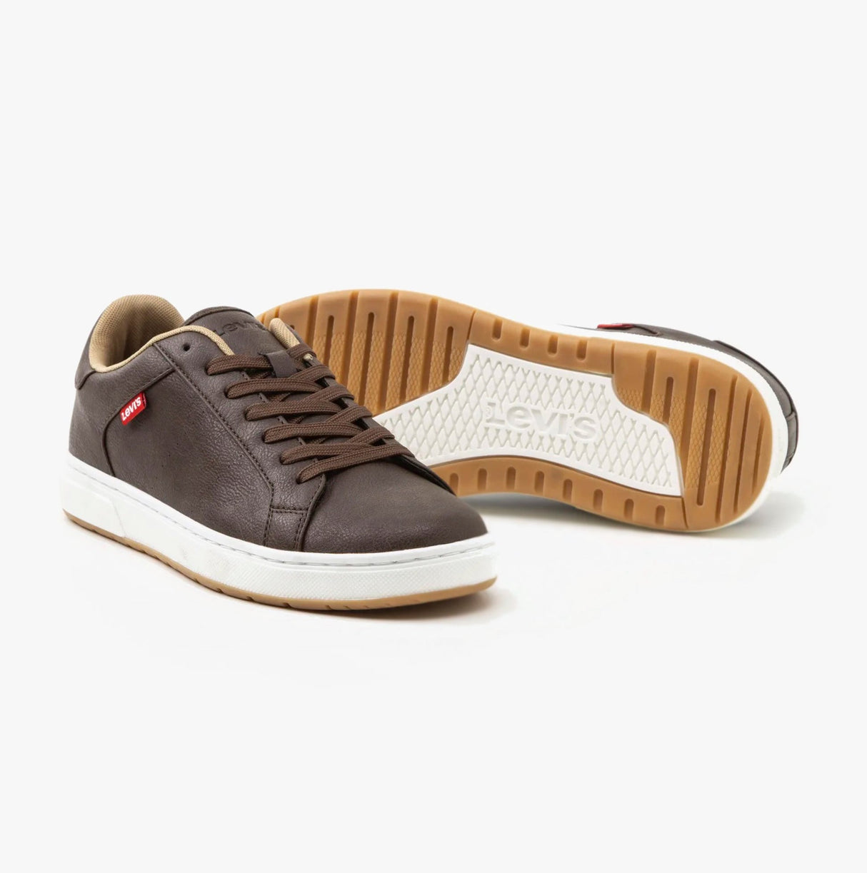 Levi's PIPER Mens Trainers Dark Brown