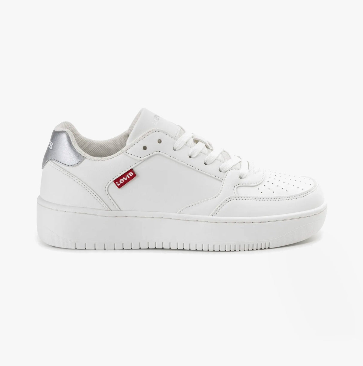 Levi's PAIGE Womens Trainers White/Silver