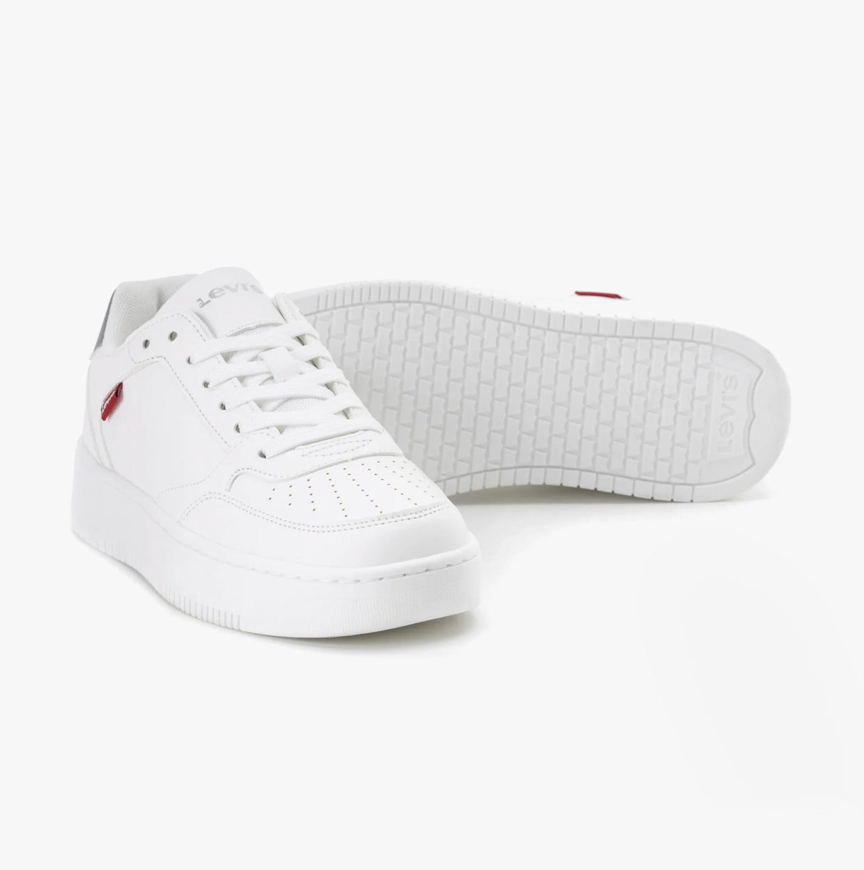 Levi's PAIGE Womens Trainers White/Silver