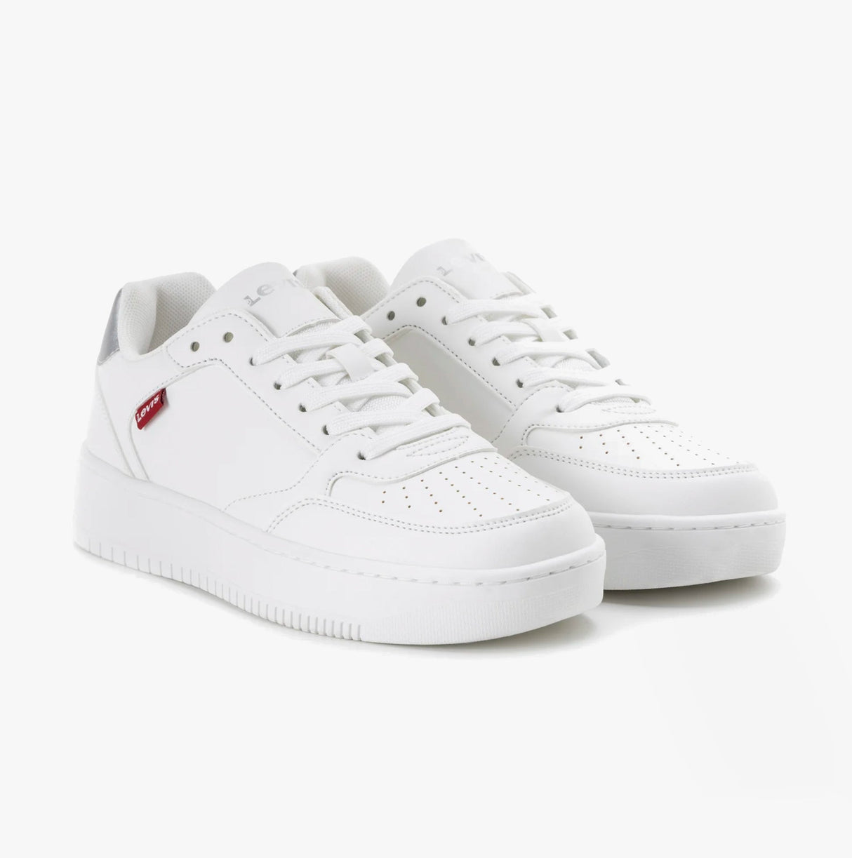 Levi's PAIGE Womens Trainers White/Silver