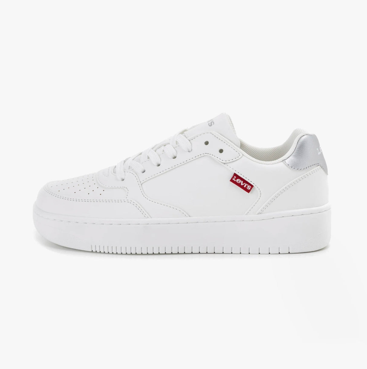 Levi's PAIGE Womens Trainers White/Silver