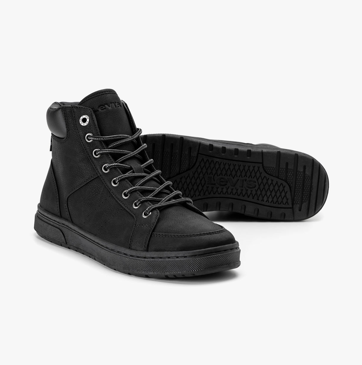 Levi's PIPER MID Mens Trainers Full Black