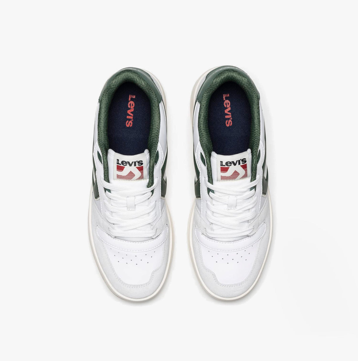 Levi's GLIDE L Mens Trainers White/Green