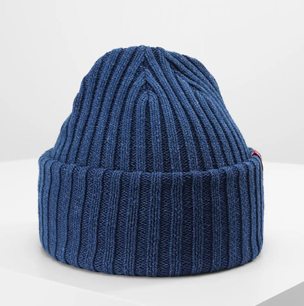 Levi's RIBBED Unisex Beanie Hat Indigo Blue
