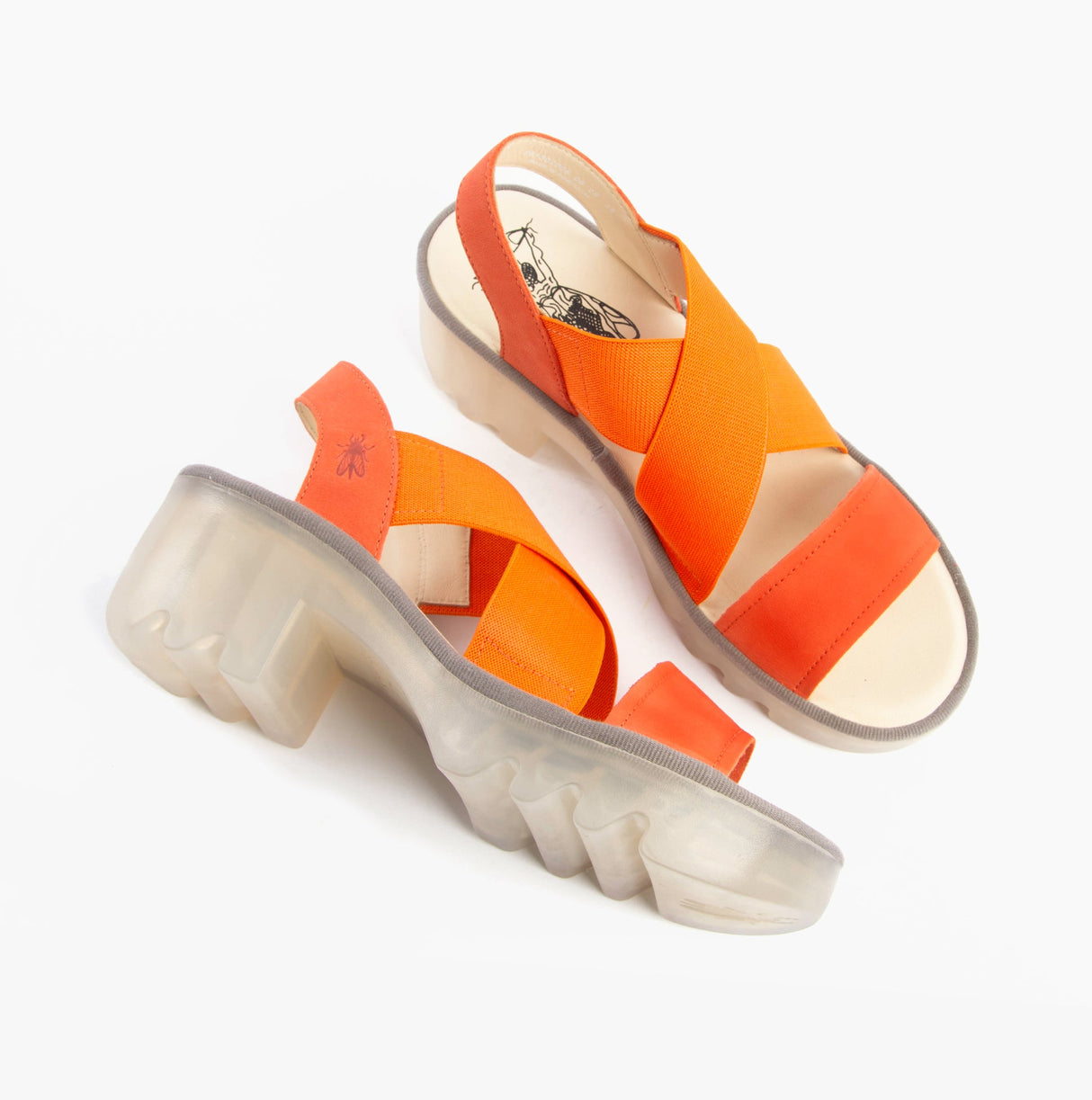 Fly London TAJI502FLY Womens Sandals Poppy Orange