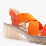 Fly London TAJI502FLY Womens Sandals Poppy Orange