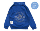 Childrens West Coast Sweatshirt - Electric Blue