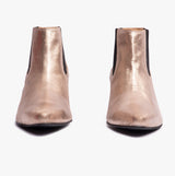 Club Cubano  McCARTNEY Mens Cuban Heel Boots Gold Foil