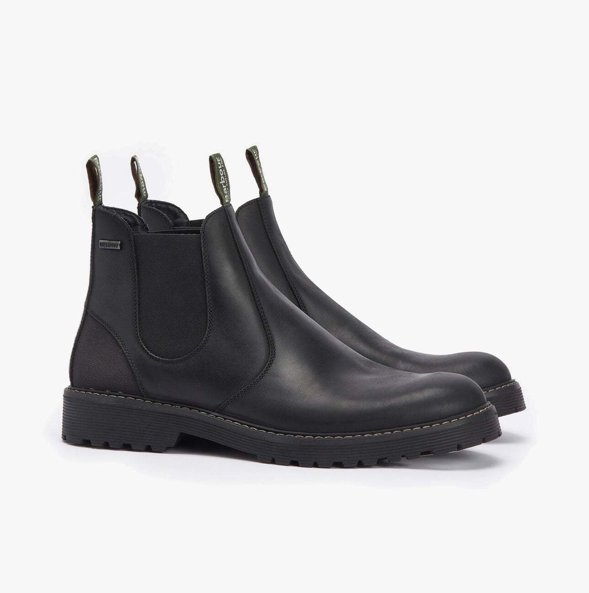 Barbour PATTON Mens Chelsea Boots Black