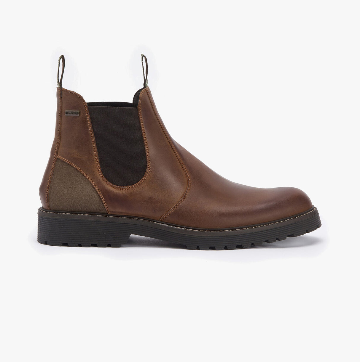 Barbour PATTON Mens Chelsea Boots Teak