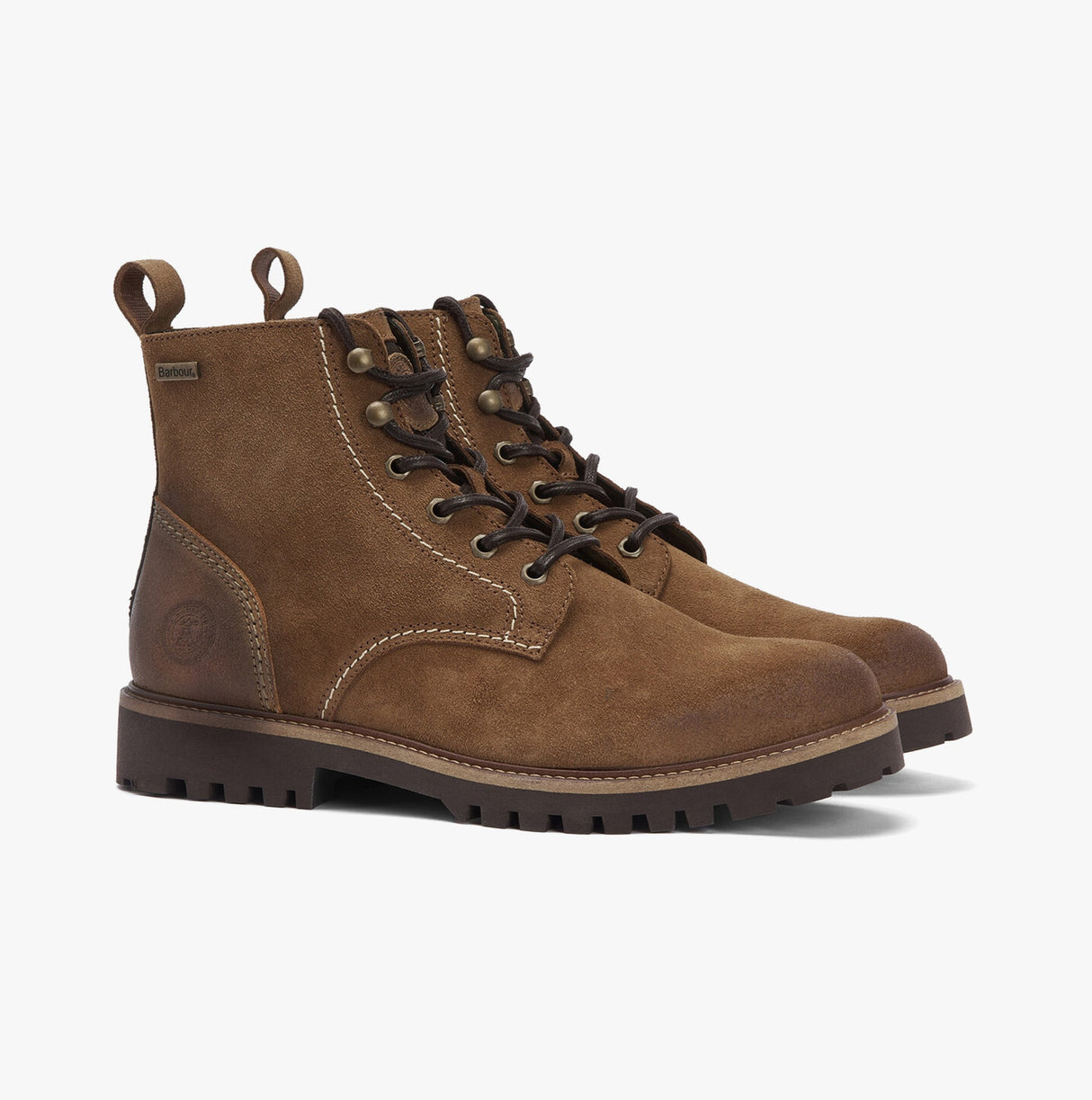 Barbour FOGGY Mens Derby Boots Cognac
