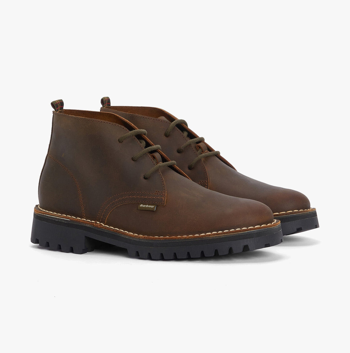 Barbour HOBART Mens Chukka Boots Brown