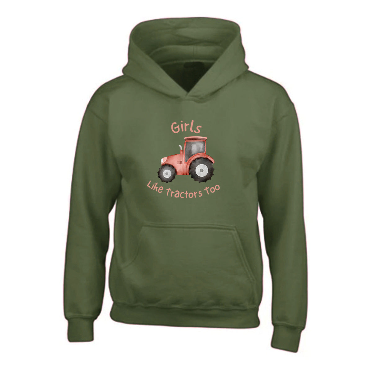 Girls Tractor Hoodie CL005
