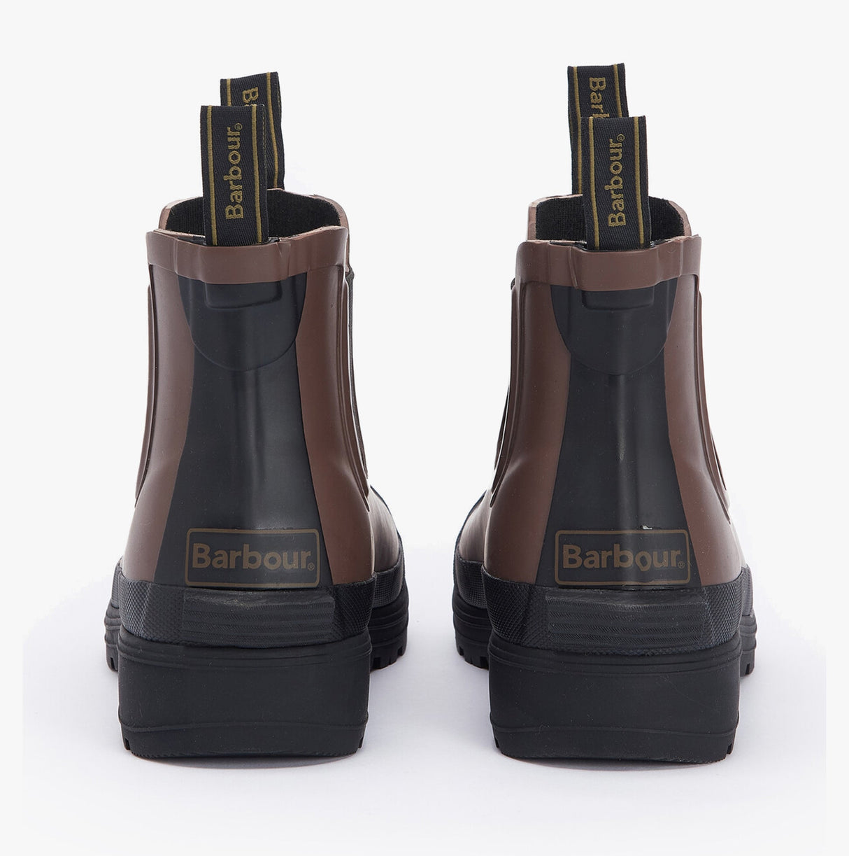 Barbour STORM Mens Chelsea Wellies Dark Sand/Black