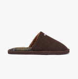 Barbour EVERITT Mens Mule Slippers Brown