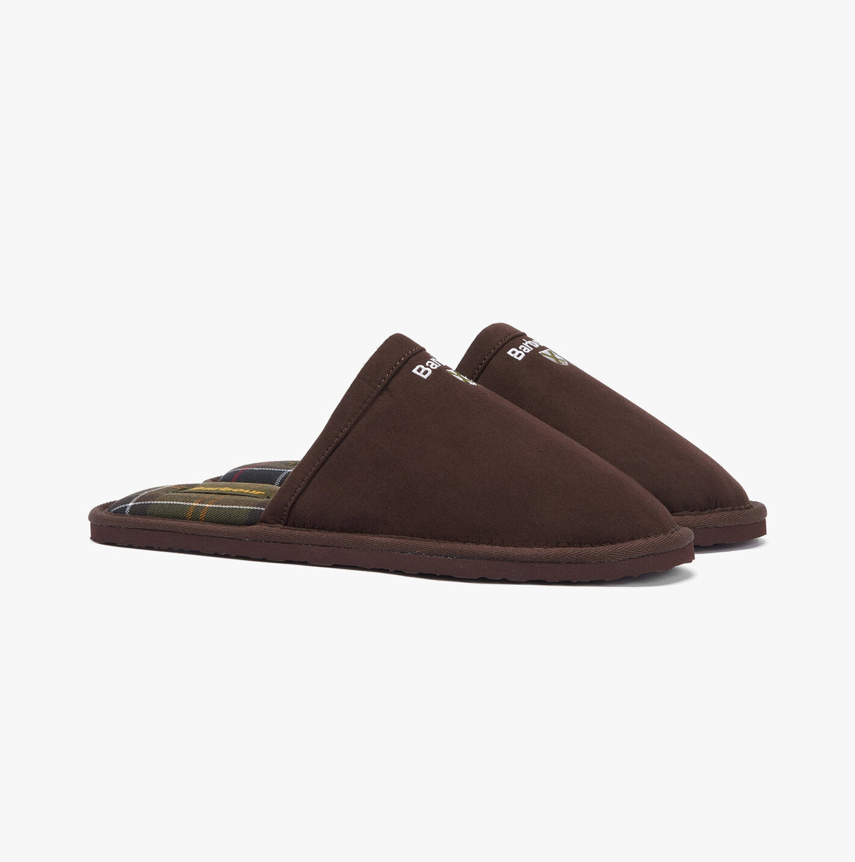 Barbour EVERITT Mens Mule Slippers Brown