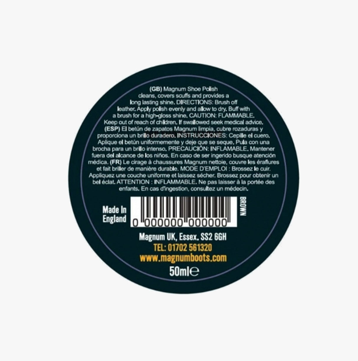 Magnum Shoe Polish 50ml Military Brown