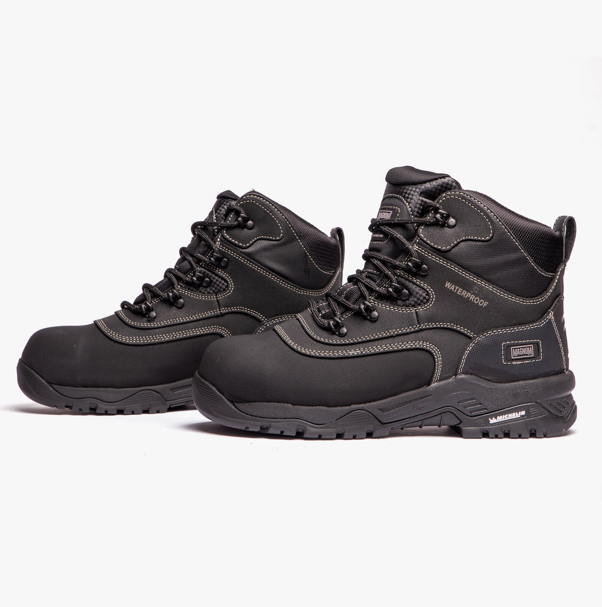 Magnum BROADSIDE 6.0 Mens Leather Industrial Safety Boots Black