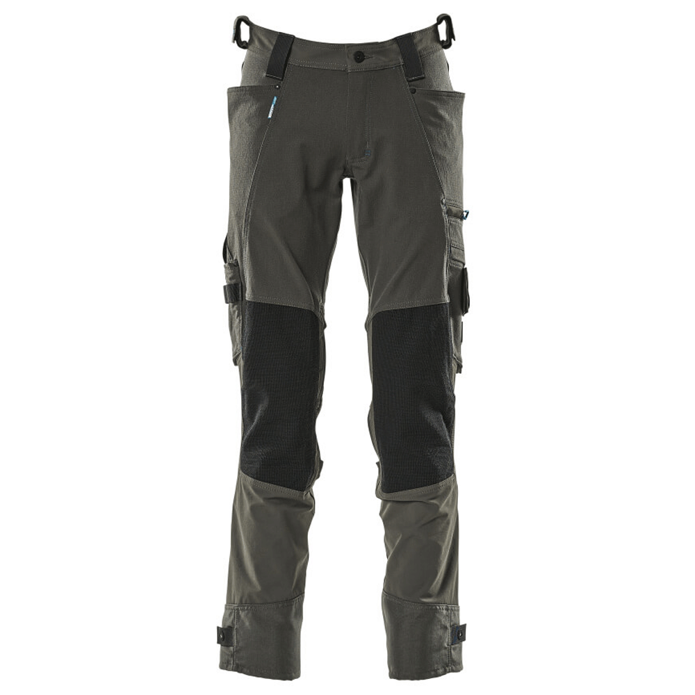 Mascot Adanced 17079 Water-Repellent Stretch Kneepad Work Trouser Grey Dark Anthracite / 27" Waist, 32" Leg