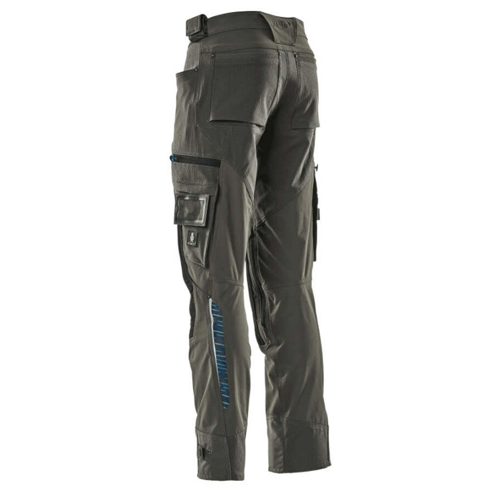 Mascot Adanced 17079 Water-Repellent Stretch Kneepad Work Trouser Grey Dark Anthracite / 27" Waist, 32" Leg