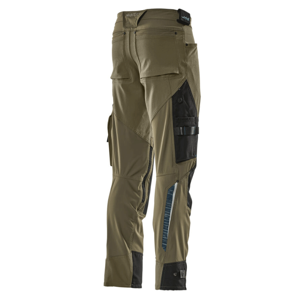 Mascot Adanced 17079 Water-Repellent Stretch Kneepad Work Trouser Moss Green