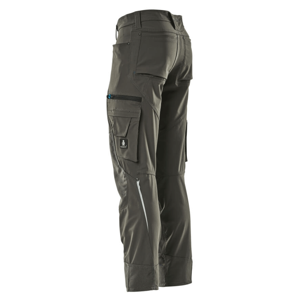 Mascot Advanced 17179 Ultimate Stretch Kneepad Work Trousers Grey 40" Waist, 32" Leg
