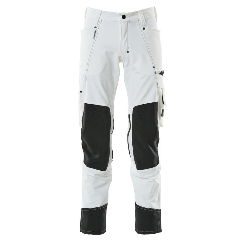 Mascot Advanced 17179 Ultimate Stretch Kneepad Work Trousers White