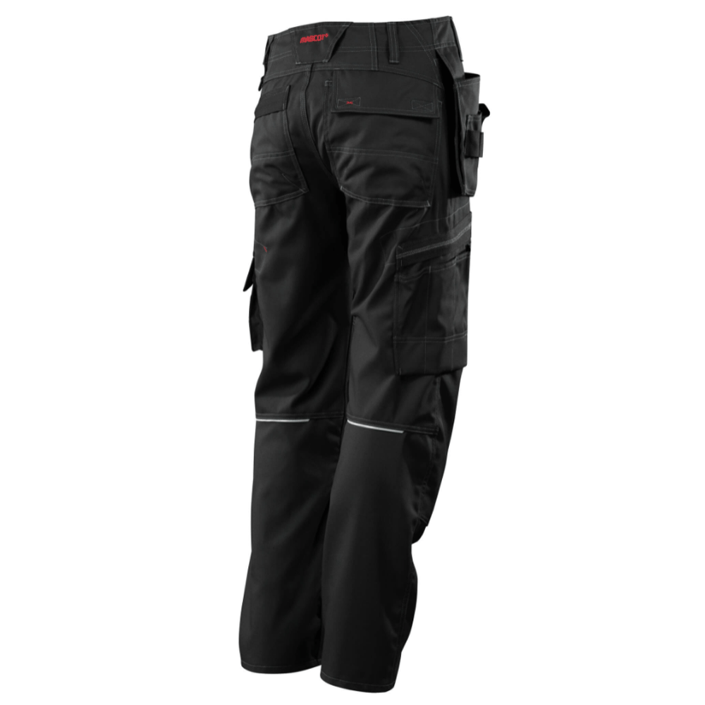 Mascot Lindos 07379 Kneepad Holster Pocket Work Trousers Black