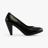 Mod Comfys JASMIN Womens Leather Court Shoes Black