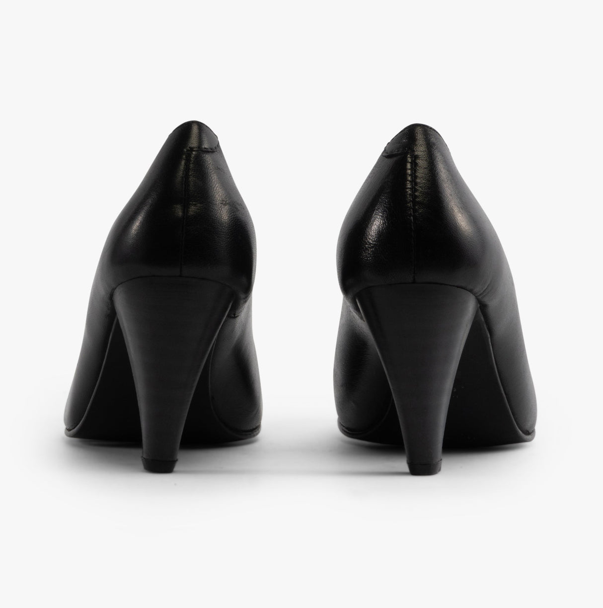 Mod Comfys JASMIN Womens Leather Court Shoes Black