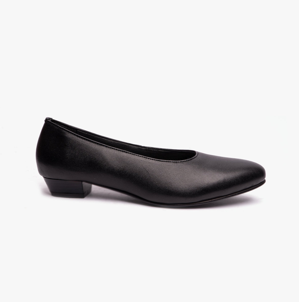 Mod Comfys JULES Womens Leather Court Shoes Black