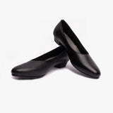 Mod Comfys JULES Womens Leather Court Shoes Black