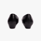 Mod Comfys JULES Womens Leather Court Shoes Black