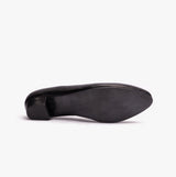 Mod Comfys JULES Womens Leather Court Shoes Black