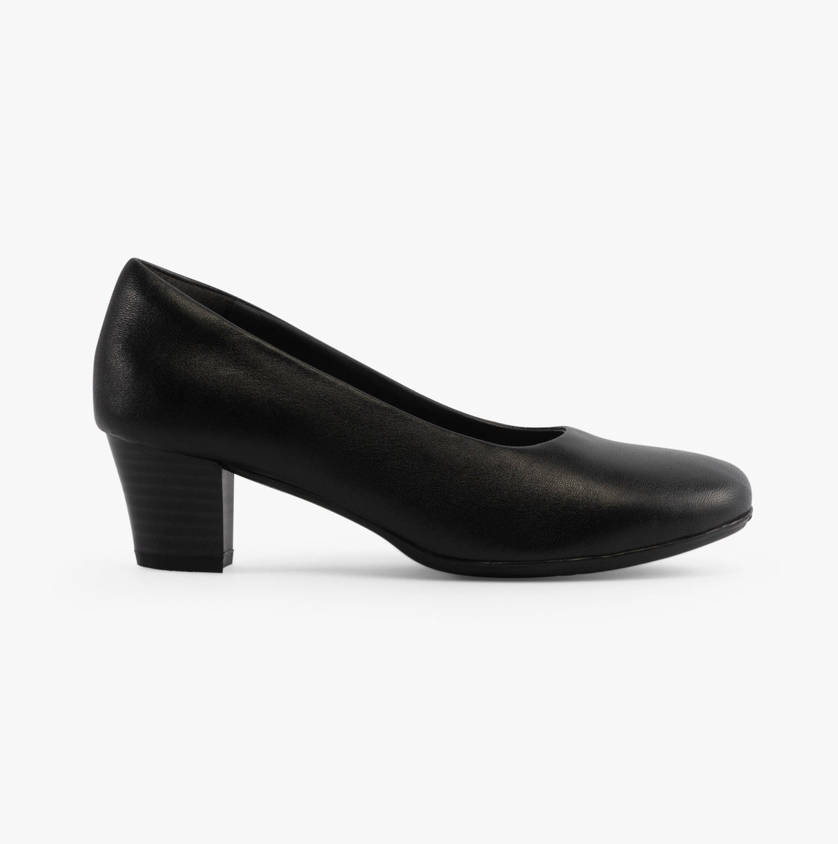 Mod Comfys KLEIA Womens Leather Court Shoe Black