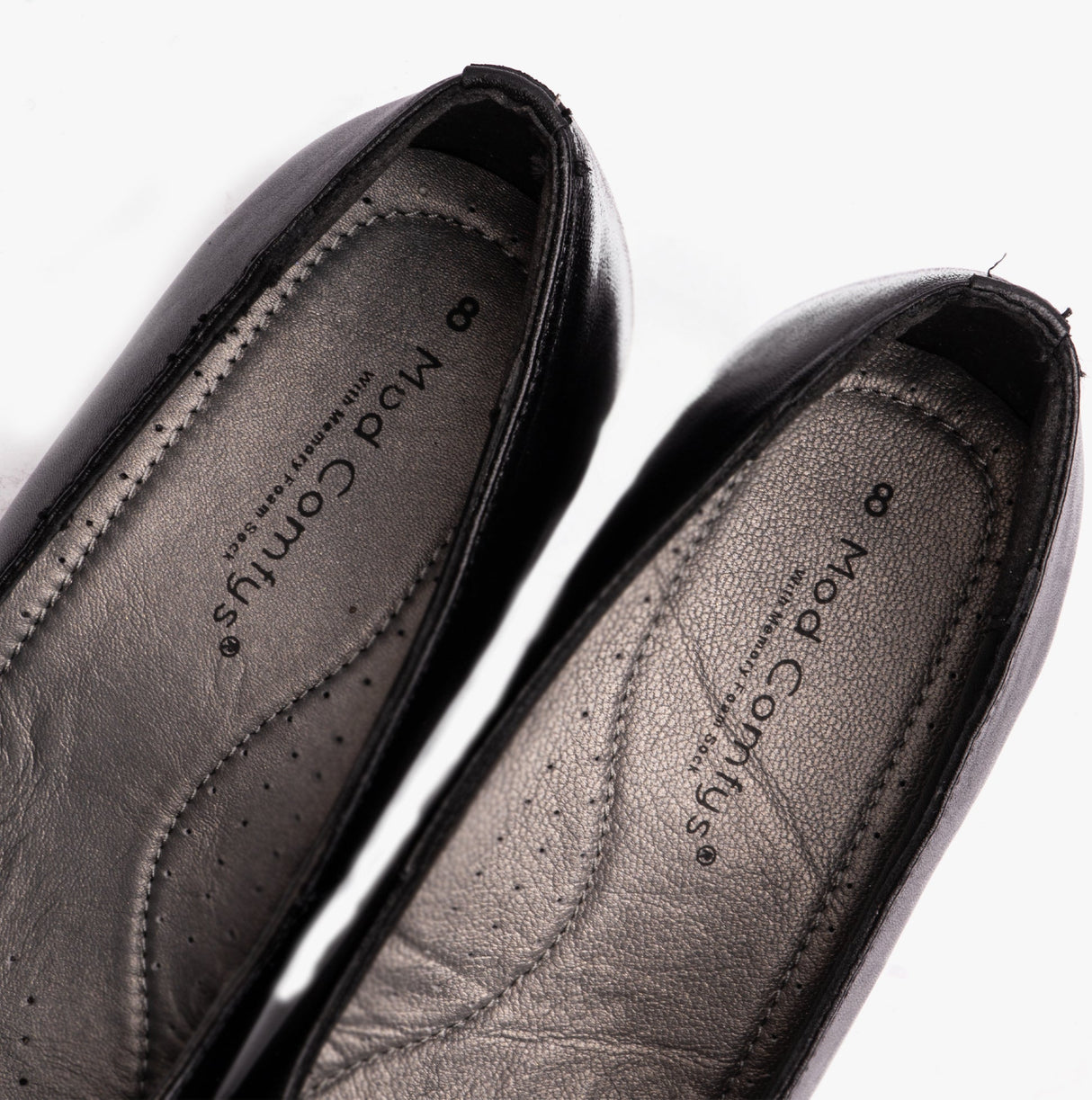 Mod Comfys CELIAS Womens Leather Court Shoes Black