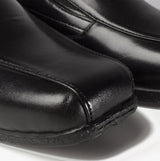 Mod Comfys DAWN Womens Soft Leather Wedge Loafers Black