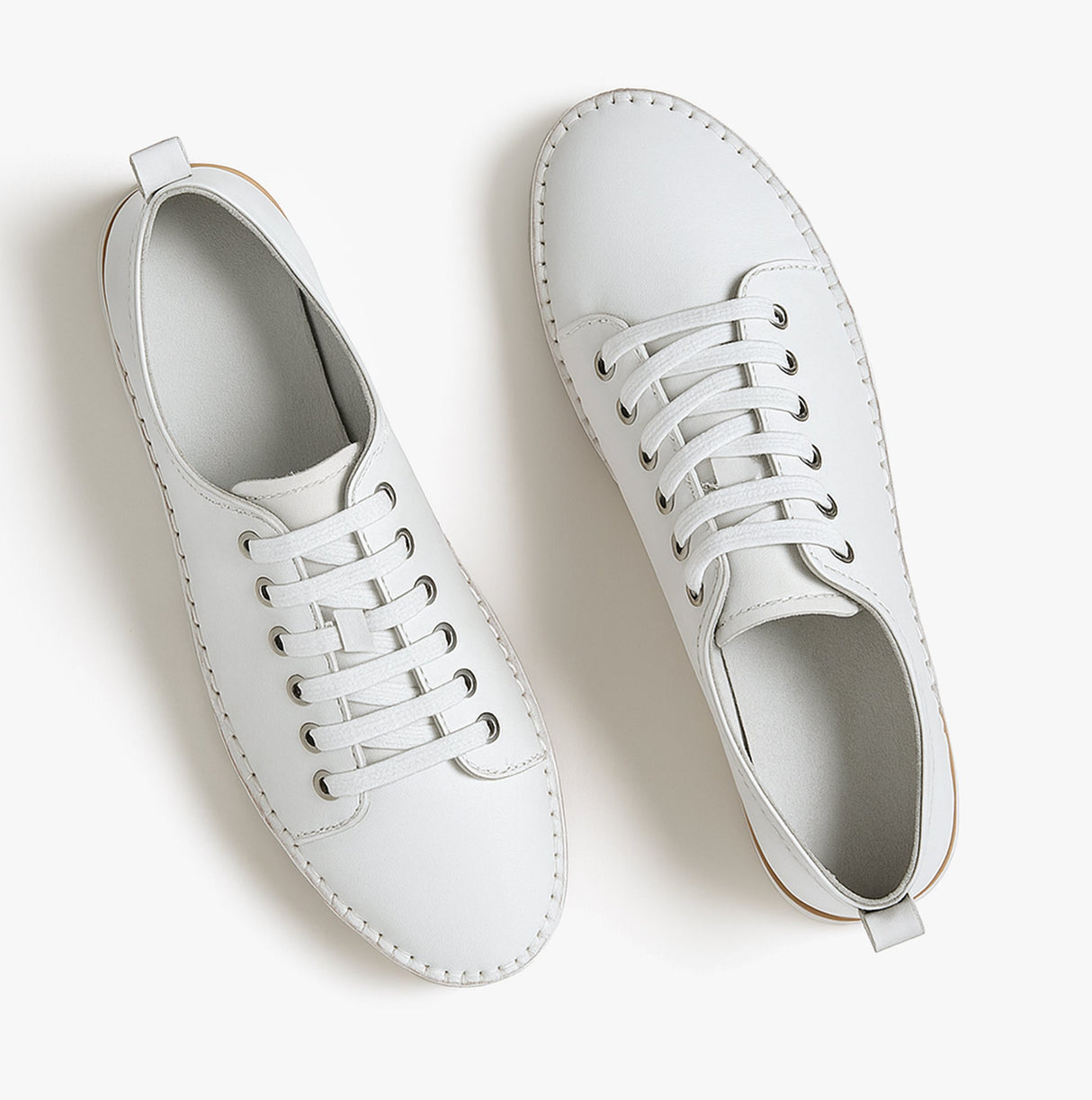 Mod Comfys L988G 5-Eye Lace Womens Leather Shoes White