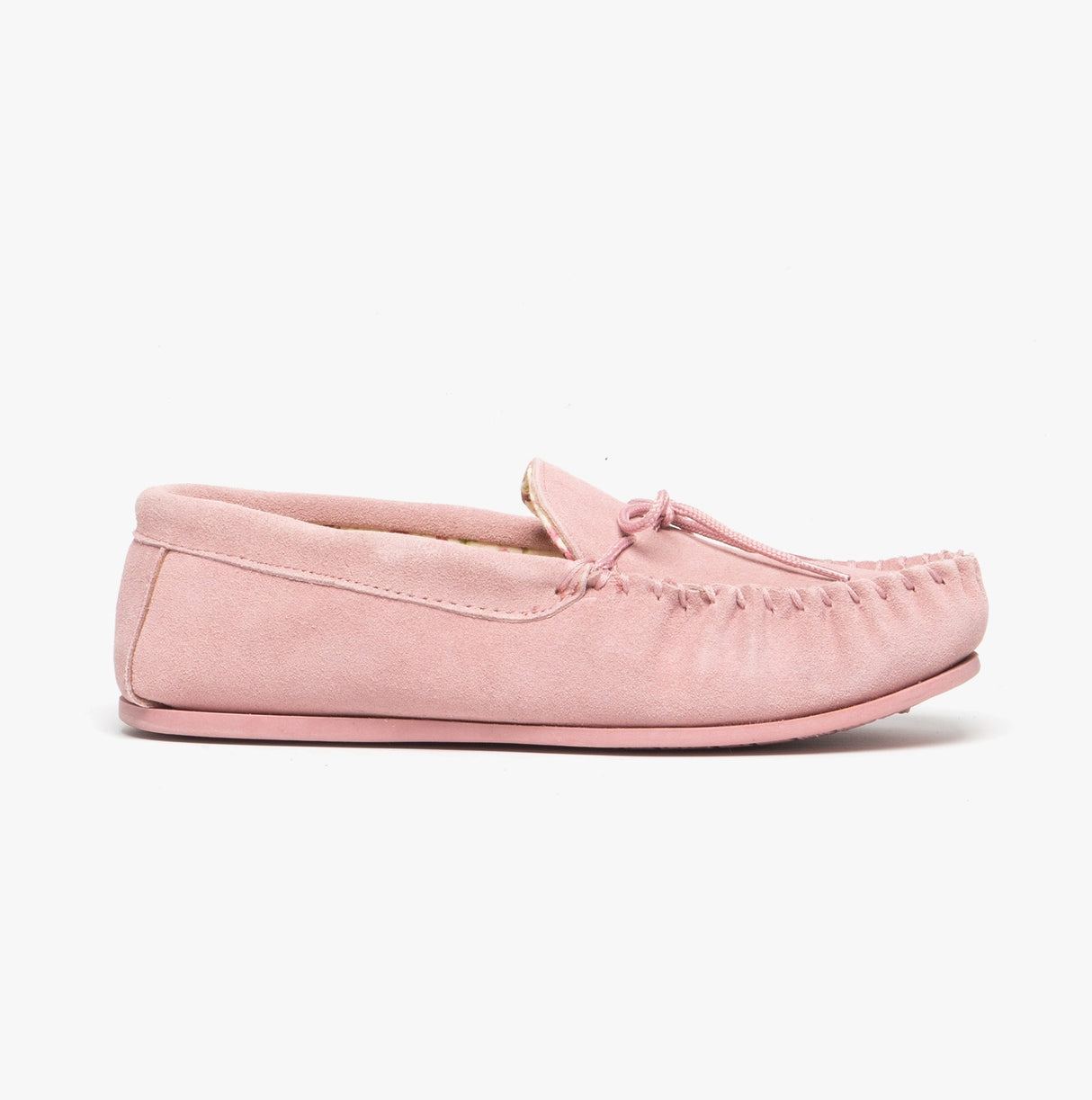 Mokkers LILY Womens Suede Moccasin Slippers Pink