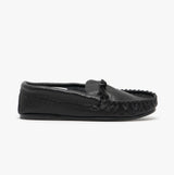 Mokkers GORDON Mens Leather Moccasins Black