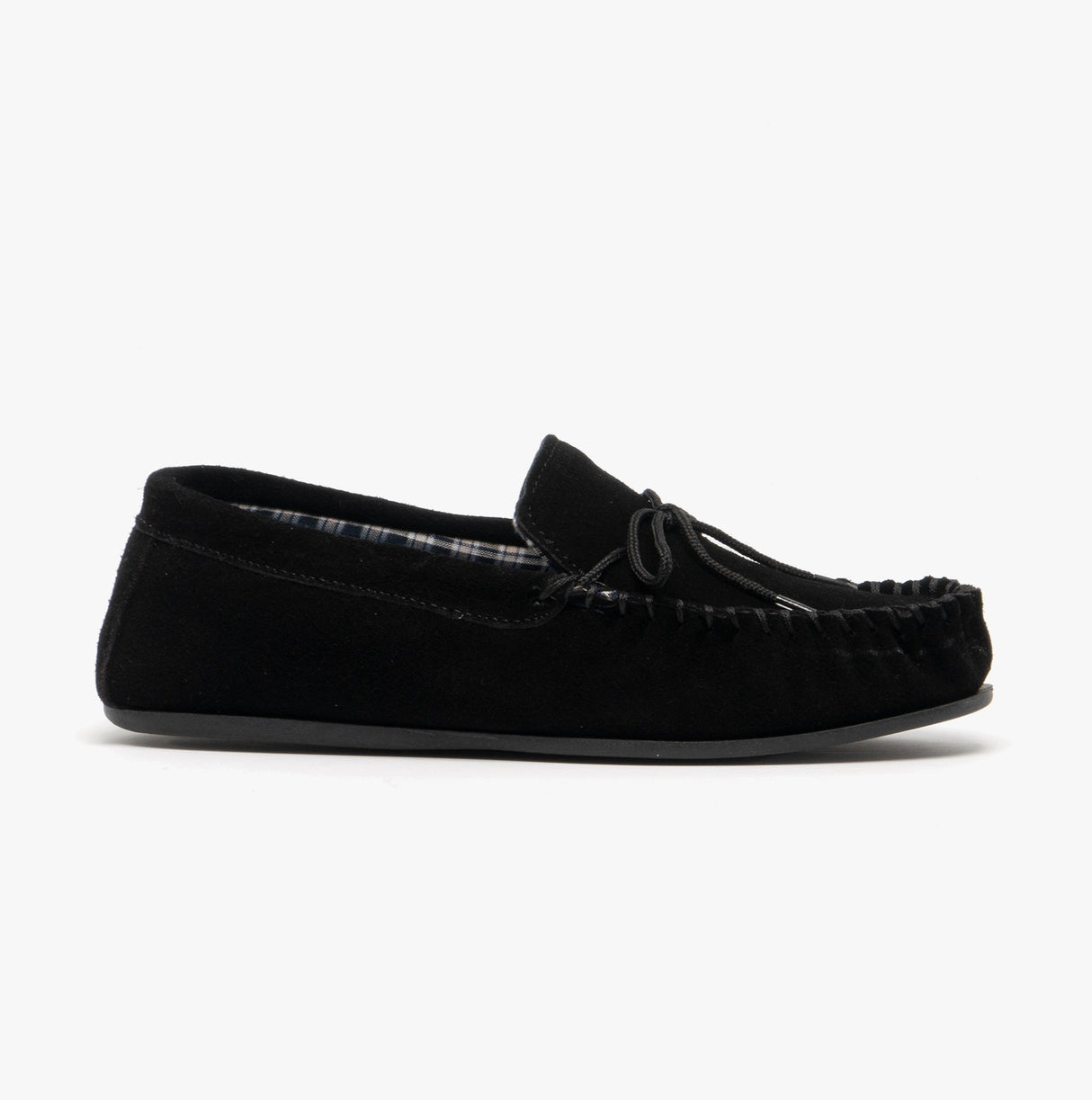 Mokkers BRUCE Mens Moccasin Slippers Black