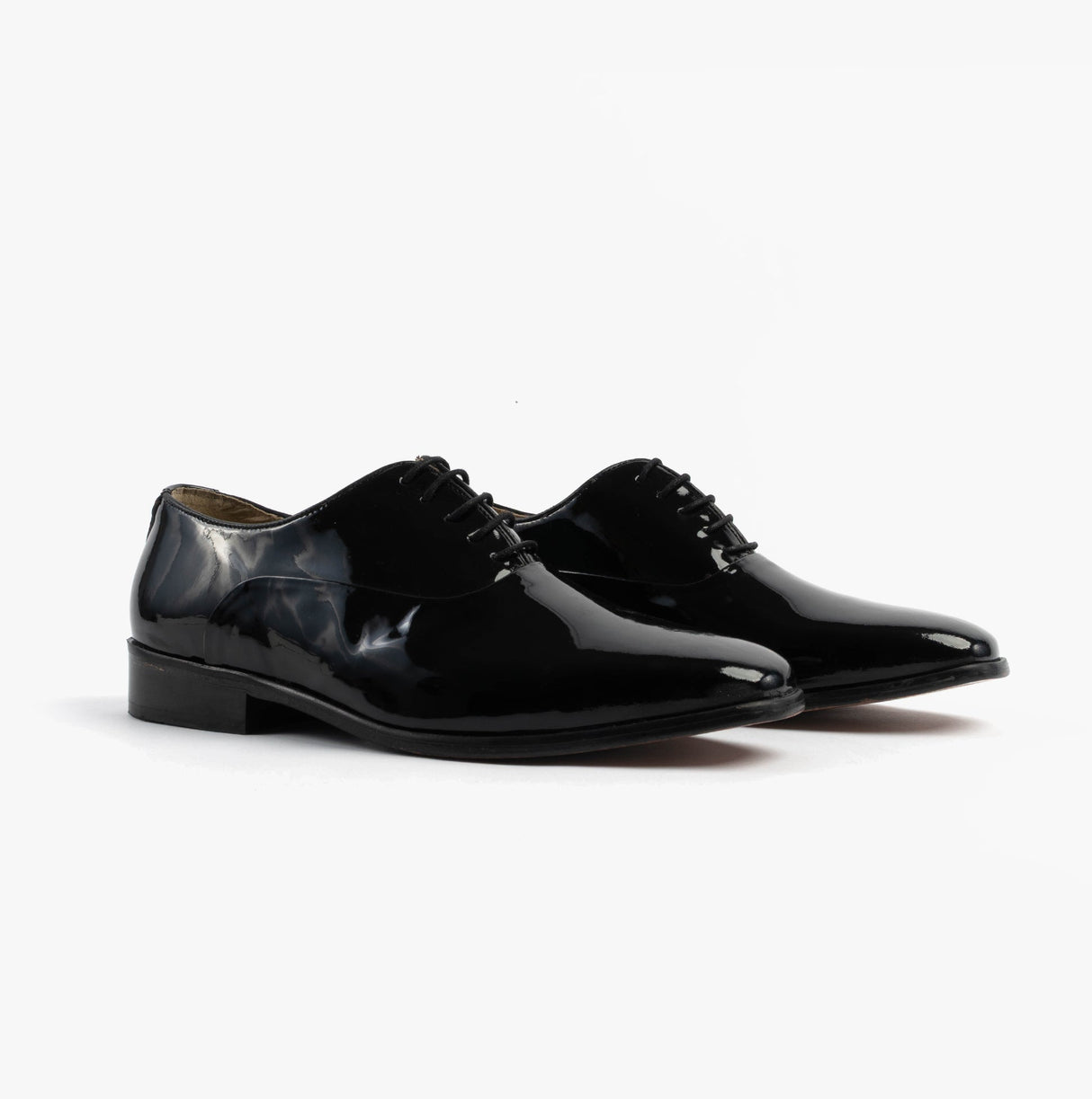 Montecatini Mens Patent Leather Evening Oxford Shoes Black