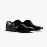 Montecatini Mens Patent Leather Evening Oxford Shoes Black