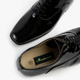 Montecatini Mens Patent Leather Evening Oxford Shoes Black