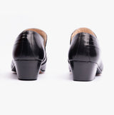 Montecatini PABLO Mens Cuban Heel Reptile Leather Shoes Black