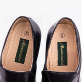 Montecatini PABLO Mens Cuban Heel Reptile Leather Shoes Black