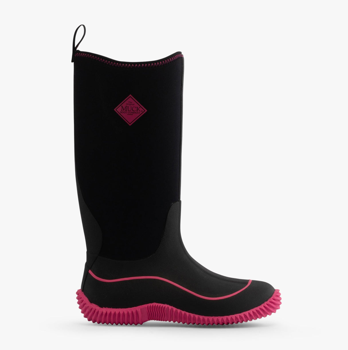 Muck Boots HALE Womens Wellington Boots Black/Pink