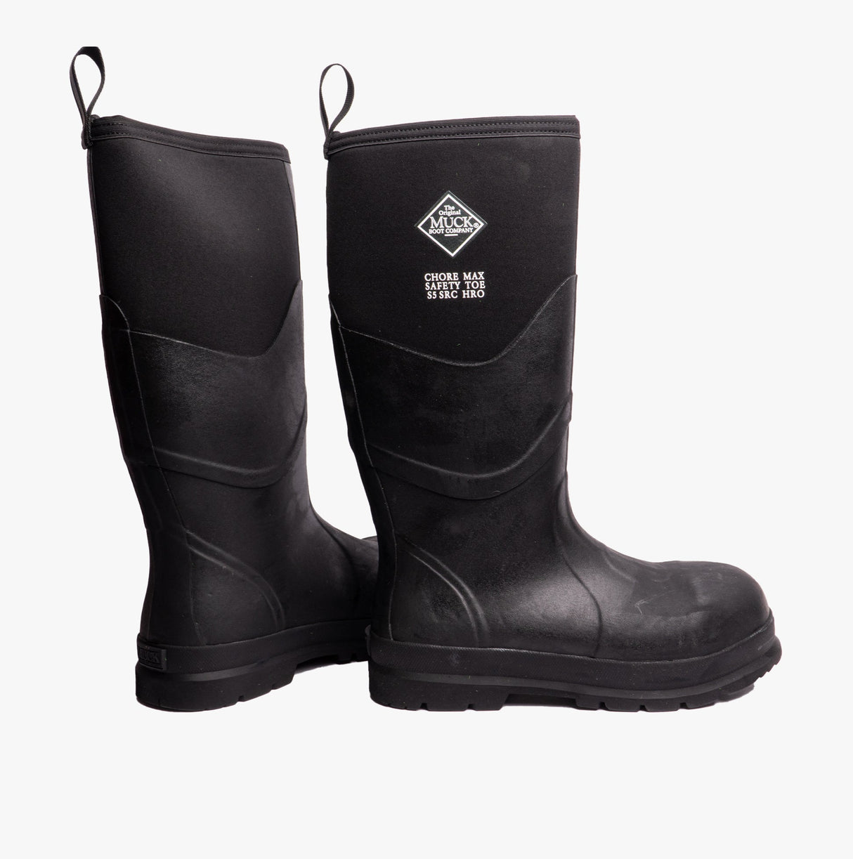 Muck Boots CHORE MAX S5 Unisex Rubber Safety Wellington Boots Black
