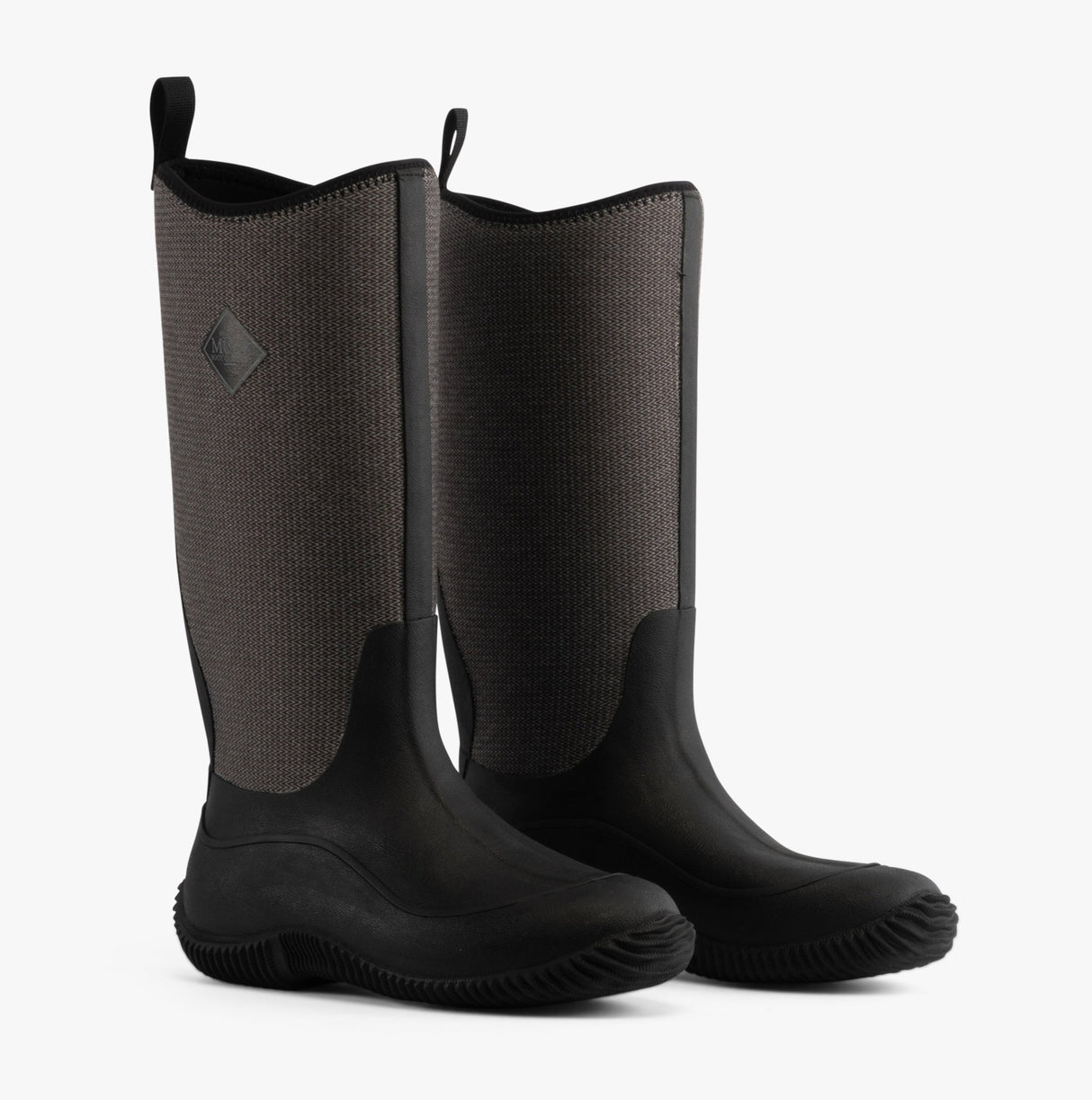 Muck Boots HALE HERRINGBONE Womens Rubber Wellington Boots Black